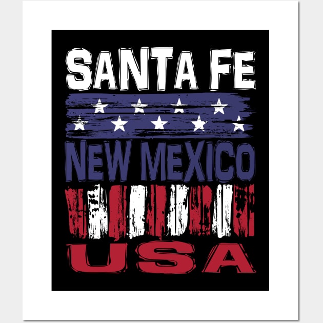 Santa Fe New Mexico USA T-Shirt Wall Art by Nerd_art